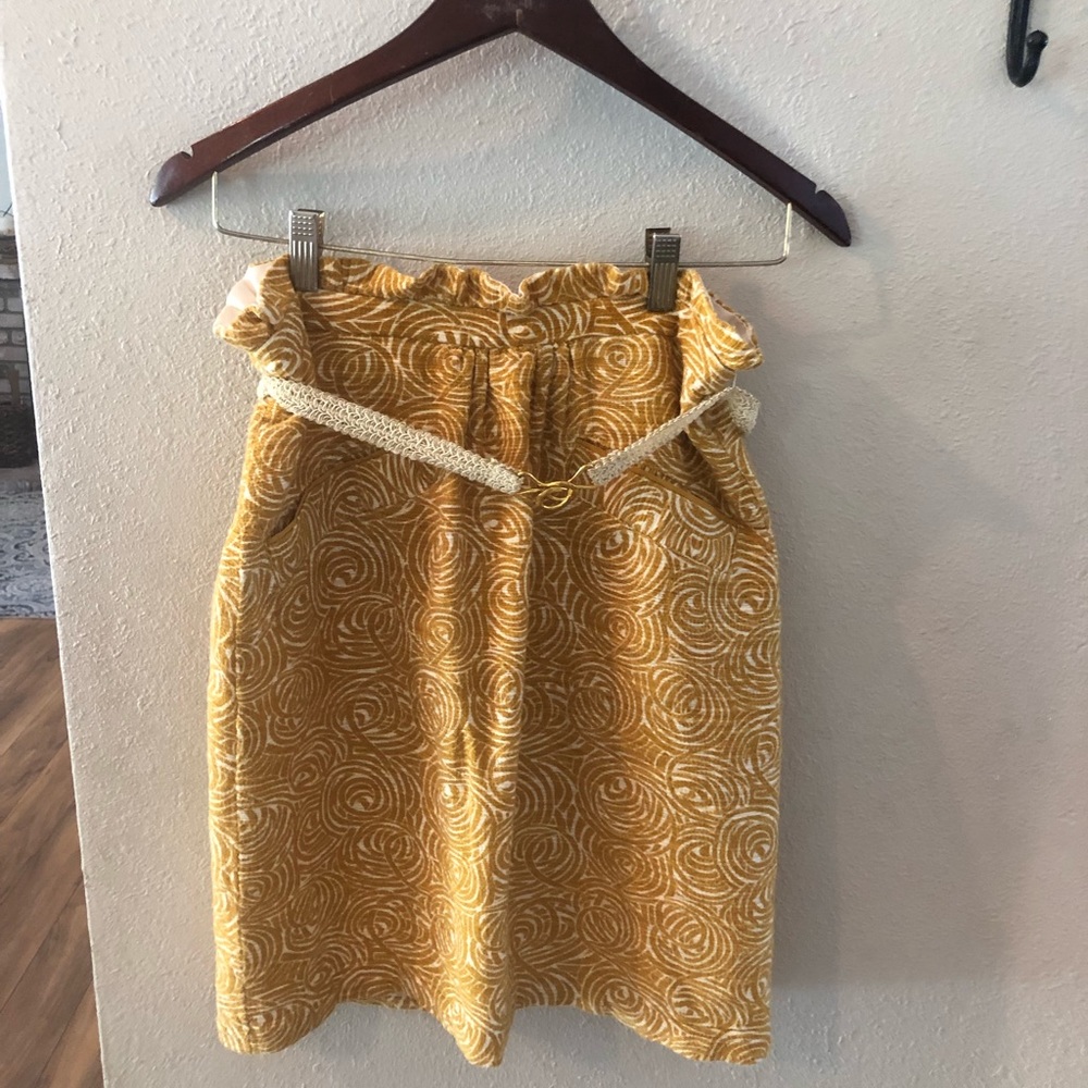 Elevenses by Anthropologie mustard skirt ✨💛